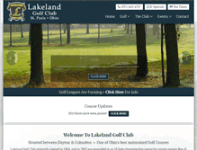 Tablet Screenshot of lakelandgolfclub.com